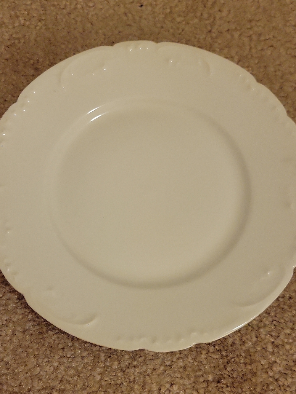 Vtg Theodore Haviland Limoges Scalloped Ceramic Plate